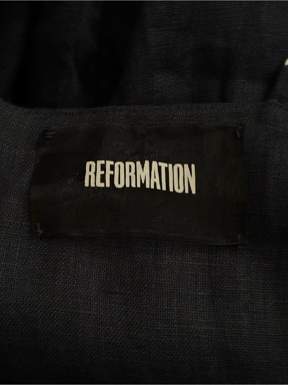 Reformation Olivia Navy Blue Midi Dress - Picture 5 of 6